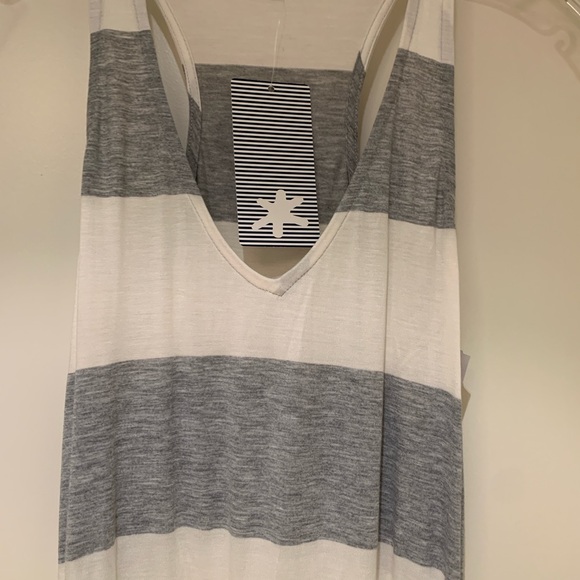 Splendid - Women’s Luna Lake heather grey striped maxi dress (x-small) - Picture 2 of 8